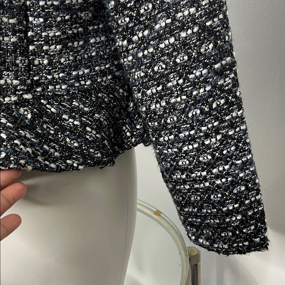 ANTHROPOLOGIE DOLAN CHENILLE OPEN FRONT CARDIGAN JACKET - Picture 11 of 12